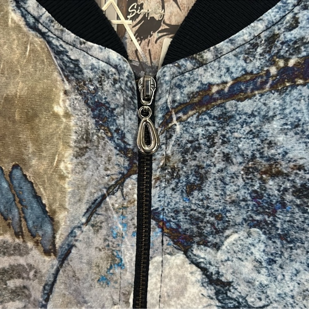 DOLCEZZA Abstract Print Women's Jacket NWT - Picture 4 of 11